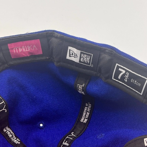 Rare New Era x Mishka NYC Cyco Simon 59FIFTY 7 3/4 Blue Yellow Embroidered NWOT - Picture 8 of 9